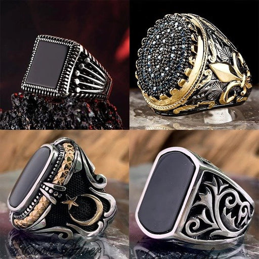 Wholesale pattern men's copper rings JDC-RS-WN108 Rings 薇妮 Wholesale Jewelry JoyasDeChina Joyas De China