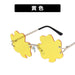 Wholesale PC Clover Sunglasses JDC-SG-KD115 Sunglasses 珂盾 yellow 1 Wholesale Jewelry JoyasDeChina Joyas De China