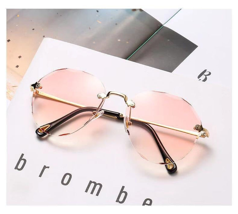 Wholesale PC Lens Metal Frameless Sunglasses JDC-SG-JinF031 Sunglasses 季丰 Wholesale Jewelry JoyasDeChina Joyas De China