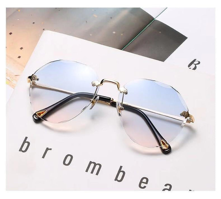 Wholesale PC Lens Metal Frameless Sunglasses JDC-SG-JinF031 Sunglasses 季丰 Wholesale Jewelry JoyasDeChina Joyas De China