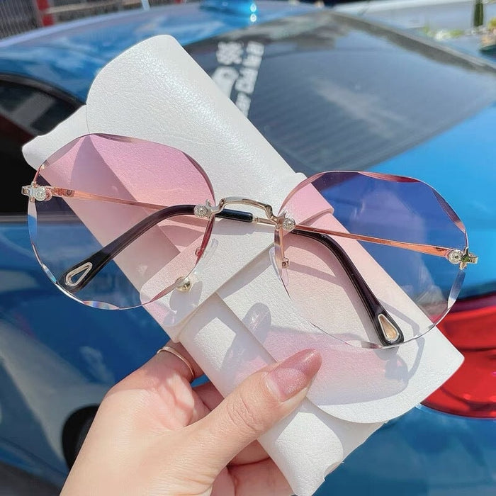 Wholesale PC Lens Metal Frameless Sunglasses JDC-SG-JinF031 Sunglasses 季丰 Wholesale Jewelry JoyasDeChina Joyas De China