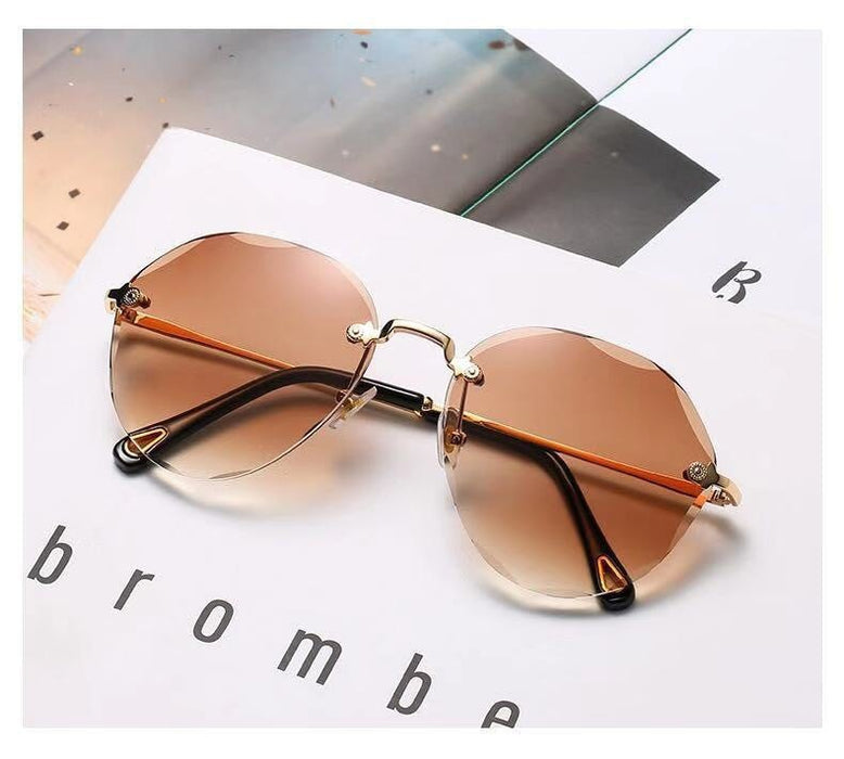Wholesale PC Lens Metal Frameless Sunglasses JDC-SG-JinF031 Sunglasses 季丰 cha Wholesale Jewelry JoyasDeChina Joyas De China