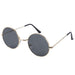 Wholesale PC Round Frame Metal Sunglasses JDC-SG-XingY005 Sunglasses 兴业 grey Wholesale Jewelry JoyasDeChina Joyas De China