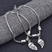 Wholesale peach heart mother's day alloy bracelet JDC-BT-LanT001 Bracelet 阆天 Wholesale Jewelry JoyasDeChina Joyas De China