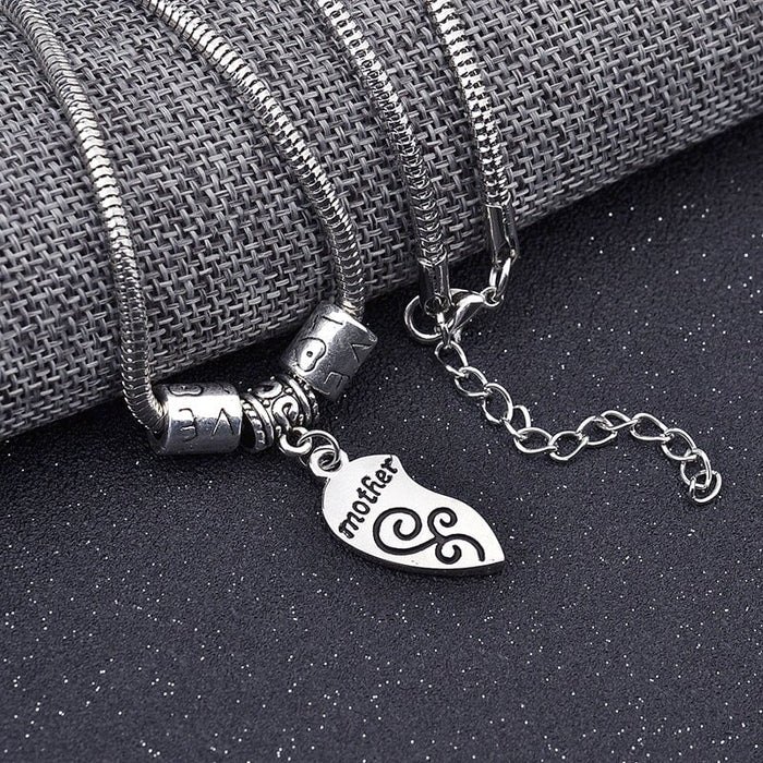 Wholesale peach heart mother's day alloy bracelet JDC-BT-LanT001 Bracelet 阆天 Wholesale Jewelry JoyasDeChina Joyas De China