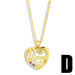 Wholesale peach heart mother's day necklace JDC-NE-AOS011 Necklaces 翱昇 D Wholesale Jewelry JoyasDeChina Joyas De China