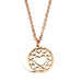 Wholesale peach heart steel geometric hollow mother's Day Necklace JDC-NE-Mail009 Necklaces 麦伦 ROSE GOLD Wholesale Jewelry JoyasDeChina Joyas De China