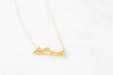Wholesale Peak Hollow Snow Mountain Stainless Steel Necklace JDC-NE-SS003 Necklaces 双硕 copper gold Wholesale Jewelry JoyasDeChina Joyas De China