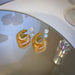 Wholesale pearl acrylic letter C-shaped Earrings JDC-ES-BY-017 Earrings 宝钰 coffee Wholesale Jewelry JoyasDeChina Joyas De China