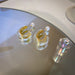Wholesale pearl acrylic letter C-shaped Earrings JDC-ES-BY-017 Earrings 宝钰 transparent color Wholesale Jewelry JoyasDeChina Joyas De China