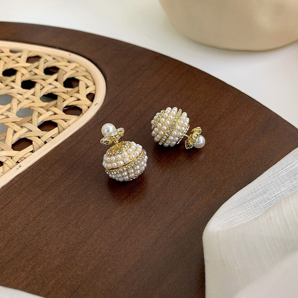 Wholesale pearl alloy earrings JDC-ES-W384 Earrings JoyasDeChina Wholesale Jewelry JoyasDeChina Joyas De China