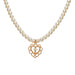 Wholesale pearl alloy heart pendant necklaces JDC-NE-F576 necklaces JoyasDeChina 5306702 Wholesale Jewelry JoyasDeChina Joyas De China
