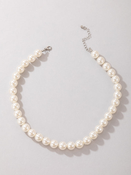 Wholesale Pearl Alloy Necklace JDC-NE-C233 Necklaces 陌茗 15365-12 Wholesale Jewelry JoyasDeChina Joyas De China