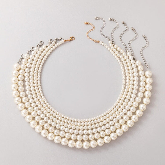 Wholesale Pearl Alloy Necklace JDC-NE-C233 Necklaces 陌茗 Wholesale Jewelry JoyasDeChina Joyas De China