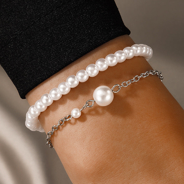 Wholesale pearl beaded bracelet JDC-BT-C136 Bracelet 咏歌 18793 Wholesale Jewelry JoyasDeChina Joyas De China