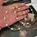 Wholesale Pearl Big Circle Electroplated Alloy Earrings JDC-ES-HSD001 Earrings 瀚色顿 Wholesale Jewelry JoyasDeChina Joyas De China