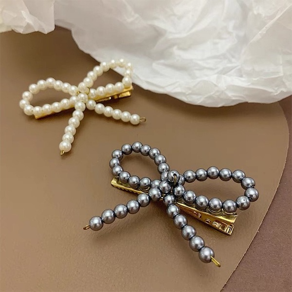 Bulk Jewelry Wholesale pearl bow hair clips JDC-HC-K042 Wholesale factory from China YIWU China