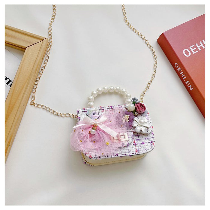 Wholesale pearl bow shoulder bag JDC-SD-KR038 Shoulder Bags 坤然 princess white Wholesale Jewelry JoyasDeChina Joyas De China