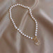 Wholesale pearl Butterfly Necklaces JDC-NE-sf015 Necklaces JoyasDeChina golden Wholesale Jewelry JoyasDeChina Joyas De China