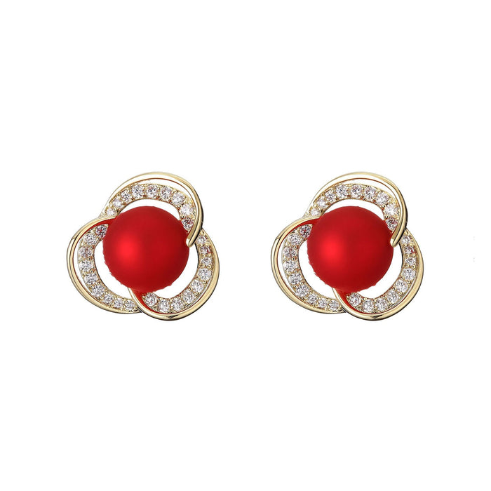 Wholesale Pearl chain earrings JDC-ES-BaoS007 Earrings 宝莎莉娜 golder Wholesale Jewelry JoyasDeChina Joyas De China