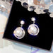 Wholesale pearl Circle Earrings JDC-ES-BY-003 Earrings 宝钰 pearl Wholesale Jewelry JoyasDeChina Joyas De China