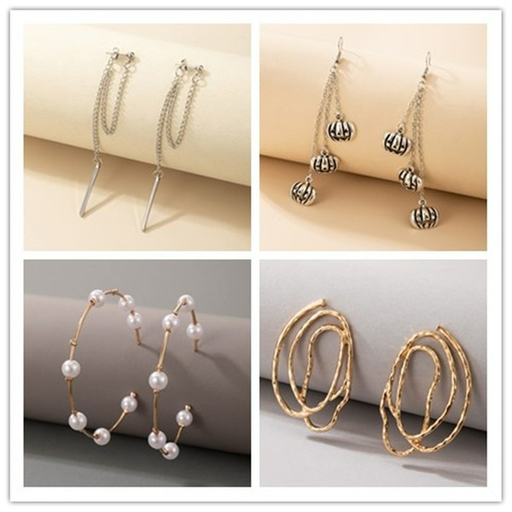 Wholesale pearl circle geometric Earrings JDC-ES-C393 Earrings JoyasDeChina Wholesale Jewelry JoyasDeChina Joyas De China