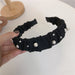 Wholesale pearl cloth Headband JDC-HD-BY010 Headband 宝钰 black Wholesale Jewelry JoyasDeChina Joyas De China