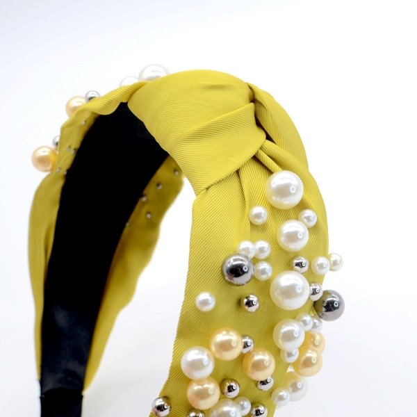 Wholesale pearl cloth headband JDC-HD-Yul003 Headband 雨灵 Wholesale Jewelry JoyasDeChina Joyas De China