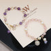 Wholesale pearl crystal copper bracelet JDC-BT-JX004 Bracelet 锦希 Wholesale Jewelry JoyasDeChina Joyas De China