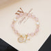 Wholesale pearl crystal copper bracelet JDC-BT-JX004 Bracelet 锦希 pink Handwork Wholesale Jewelry JoyasDeChina Joyas De China