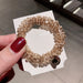 Wholesale pearl crystal hair rope JDC-HS-KX003 Hair Scrunchies 柯羡 Champagne crystal Wholesale Jewelry JoyasDeChina Joyas De China