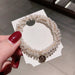 Wholesale pearl crystal hair rope JDC-HS-KX003 Hair Scrunchies 柯羡 White Wholesale Jewelry JoyasDeChina Joyas De China