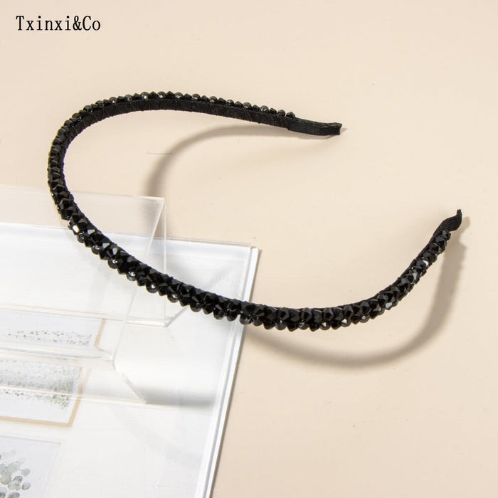 Wholesale pearl diamond Bridal Hair Band JDC-HD-XinX002 Headband 心喜 Wholesale Jewelry JoyasDeChina Joyas De China