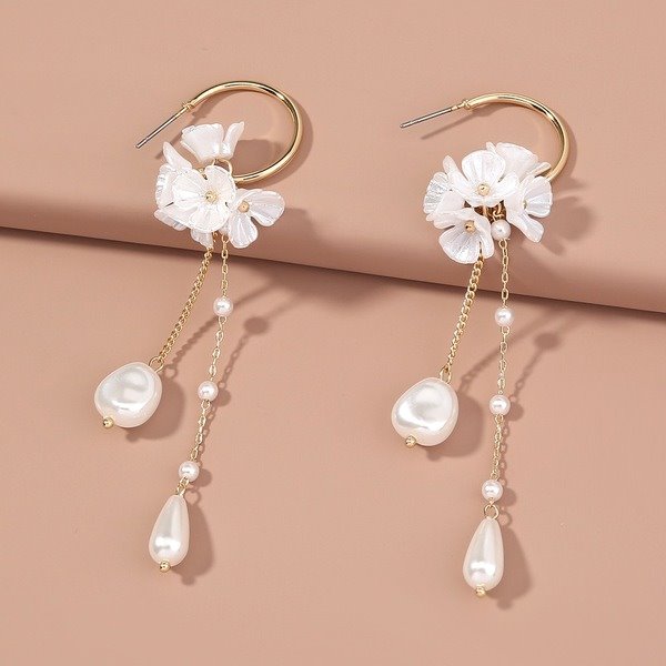 Wholesale pearl earrings JDC-ES-NM011 Earrings 诺铭 Wholesale Jewelry JoyasDeChina Joyas De China