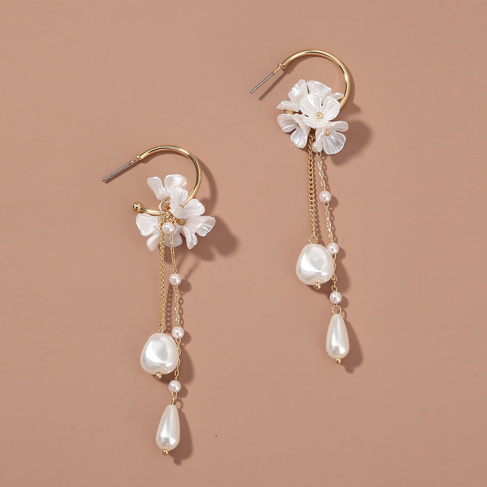 Wholesale pearl earrings JDC-ES-NM011 Earrings 诺铭 Alloy Wholesale Jewelry JoyasDeChina Joyas De China