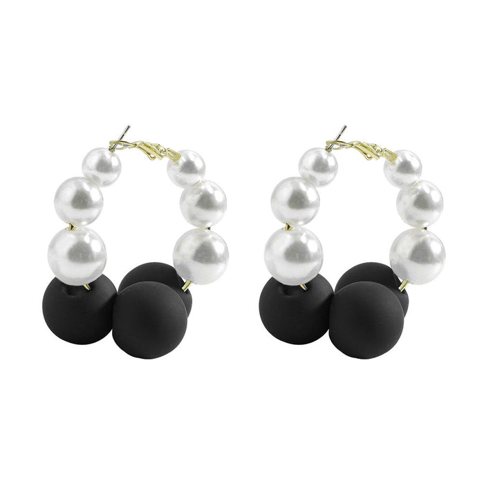 Wholesale pearl earrings JDC-ES-V126 Earrings JoyasDeChina black Wholesale Jewelry JoyasDeChina Joyas De China