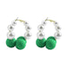 Wholesale pearl earrings JDC-ES-V126 Earrings JoyasDeChina green Wholesale Jewelry JoyasDeChina Joyas De China