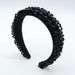 Wholesale pearl flannel headband JDC-HD-Yul060 Headband 雨灵 black A Wholesale Jewelry JoyasDeChina Joyas De China