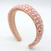 Wholesale pearl flannel headband JDC-HD-Yul060 Headband 雨灵 pink A Wholesale Jewelry JoyasDeChina Joyas De China