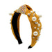 Wholesale pearl flannel rhinestone headband JDC-HD-Yul067 Headband 雨灵 Wholesale Jewelry JoyasDeChina Joyas De China