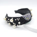 Wholesale pearl flannel rhinestone headband JDC-HD-Yul067 Headband 雨灵 black Wholesale Jewelry JoyasDeChina Joyas De China