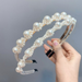 Wholesale pearl flower hair hoop JDC-HD-GSFS004 Headband JoyasDeChina Wholesale Jewelry JoyasDeChina Joyas De China