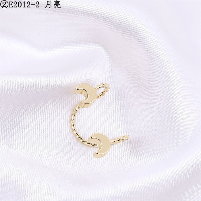 Wholesale pearl geometric alloy earring clip JDC-ES-ManY015 Earrings 满溢 2 Wholesale Jewelry JoyasDeChina Joyas De China