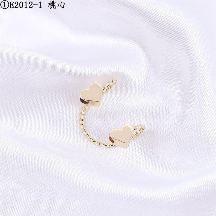 Wholesale pearl geometric alloy earring clip JDC-ES-ManY015 Earrings 满溢 Wholesale Jewelry JoyasDeChina Joyas De China