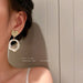 Wholesale pearl gold Love Earrings JDC-ES-BY-081 Earrings 宝钰 Wholesale Jewelry JoyasDeChina Joyas De China