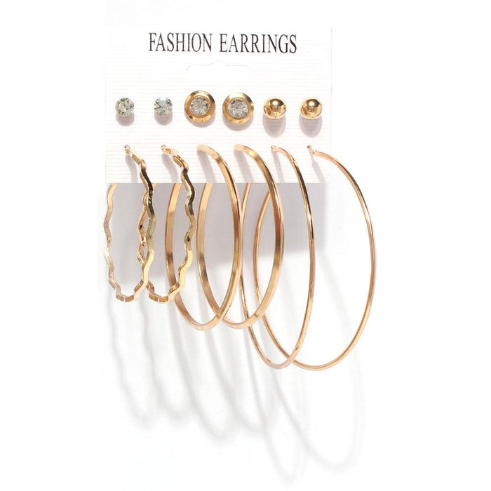 Wholesale Pearl Gold Plated Earrings Set JDC-ES-TC174 Earrings JoyasDeChina F13060 plating Wholesale Jewelry JoyasDeChina Joyas De China