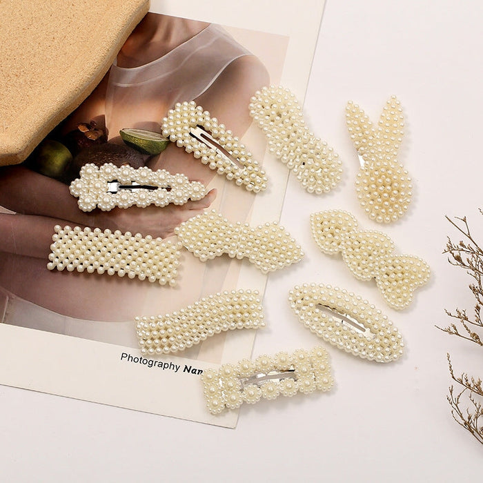Wholesale Pearl Hair Clips JDC-HC-Yongh001 Hair Clips 永恒 Wholesale Jewelry JoyasDeChina Joyas De China