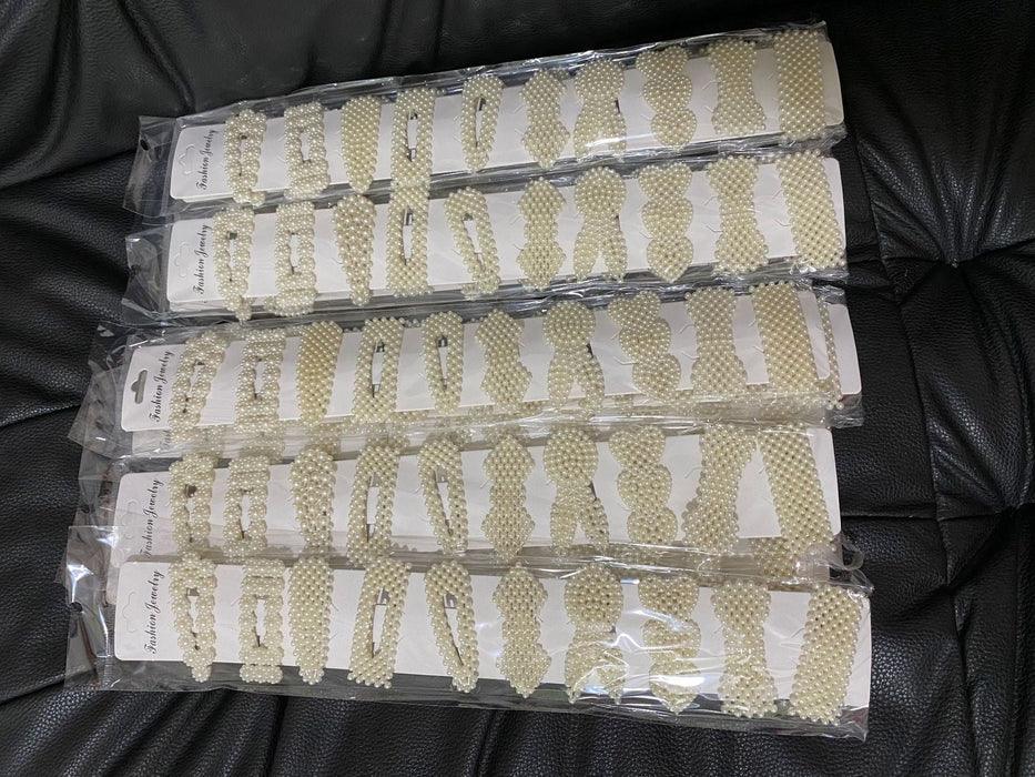 Wholesale Pearl Hair Clips JDC-HC-Yongh001 Hair Clips 永恒 random one Wholesale Jewelry JoyasDeChina Joyas De China