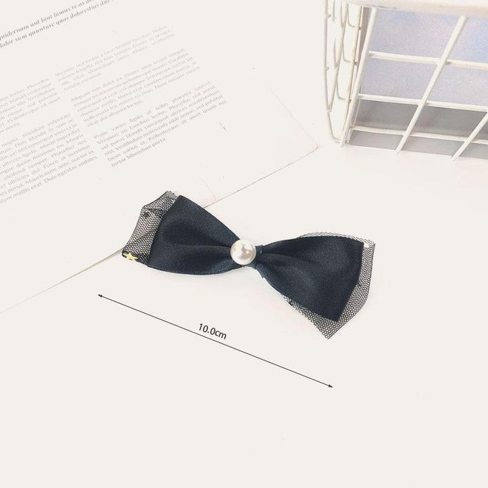 Bulk Jewelry Wholesale Pearl hairpin simple bow JDC-HC-O014 Wholesale factory from China YIWU China