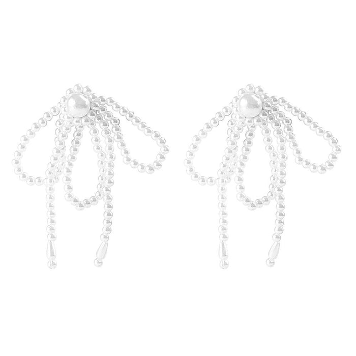 Wholesale pearl Halloween Ghost tassel long Rhinestone Earrings JDC-ES-JJ330 Earrings JoyasDeChina 55617 Wholesale Jewelry JoyasDeChina Joyas De China